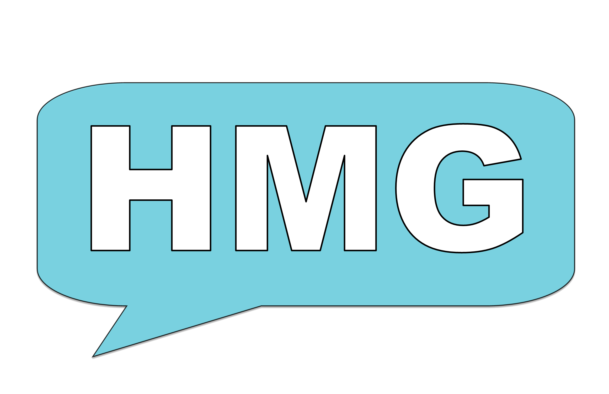 The Henry Marketing Group logo is a teal chat bubble with white text that reads 'HMG'.
